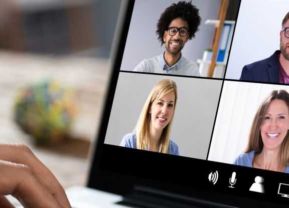 Image of an online meeting